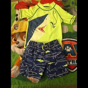 Toddler boys swim set. 🦈